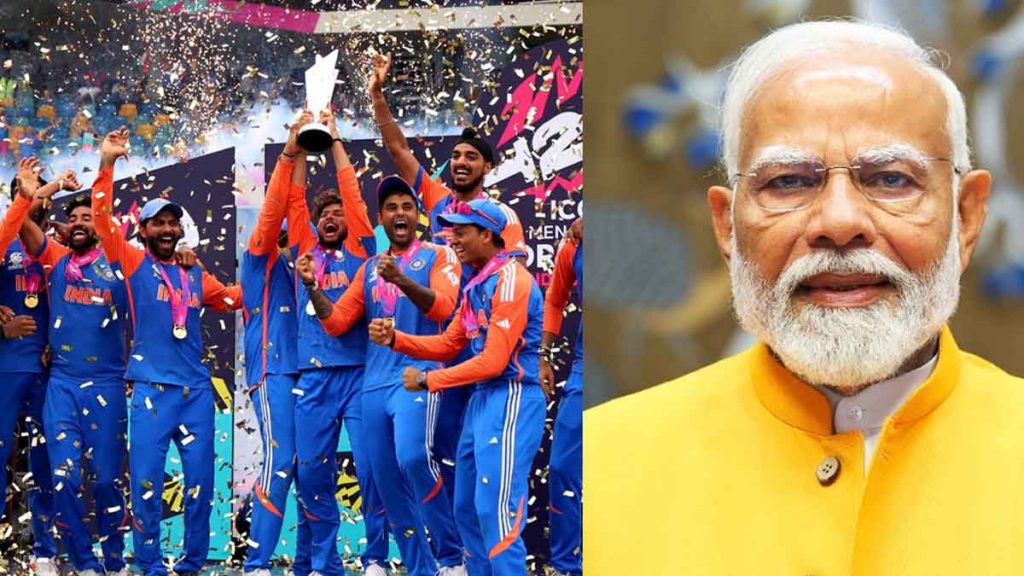 Modi congratulated the Indian cricket team on winning the Champions Trophy