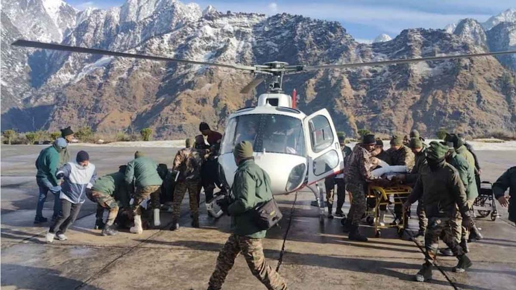 Chamoli Avalanche: 50 workers rescued so far, 4 injured workers died, search for 5 continues