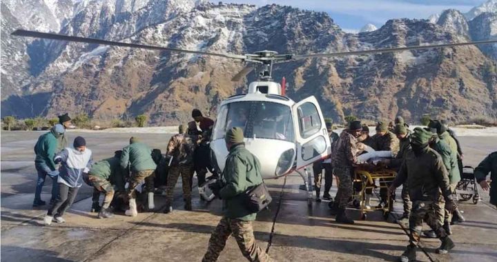 Chamoli Avalanche: 50 workers rescued so far, 4 injured workers died, search for 5 continues