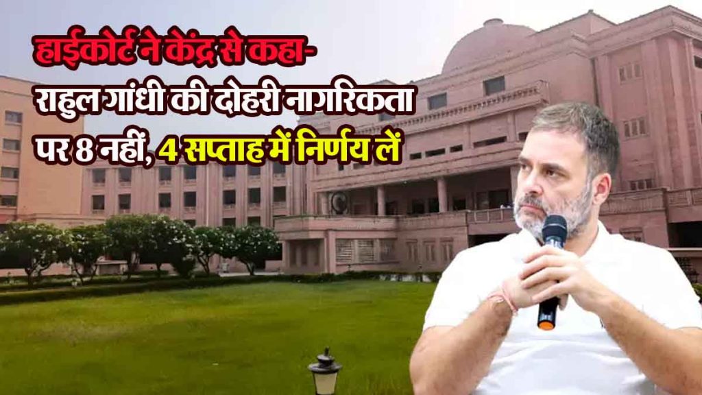 High Court tells Centre to decide on Rahul Gandhi's dual citizenship in 4 weeks, not 8