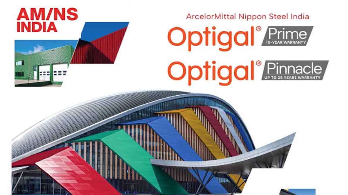 ArcelorMittal Nippon Steel India launches high quality patented coloured steel products Optigal Prime and Optigal Pinnacle