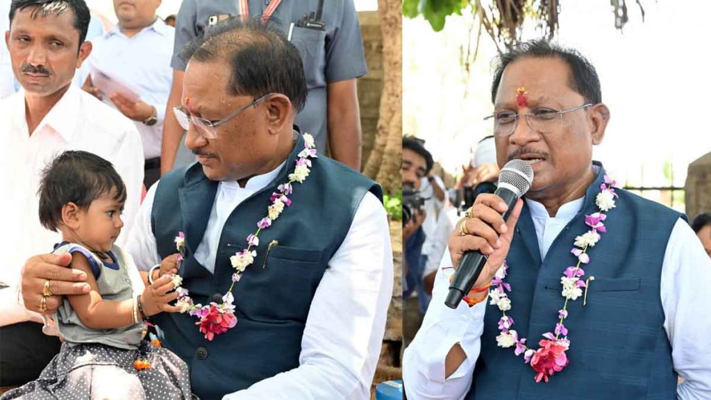 CM Sai suddenly reached Sahaspur of Bemetara, said- I have come to know about your problems