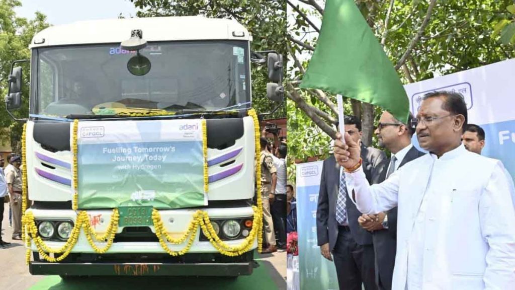 CM Vishnu Dev Sai flagged off the country's first hydrogen fuel truck