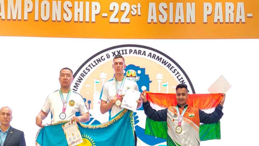 Shrimant Jha won silver medal in Asian Para-Arm Wrestling, increased the pride of the country and the state