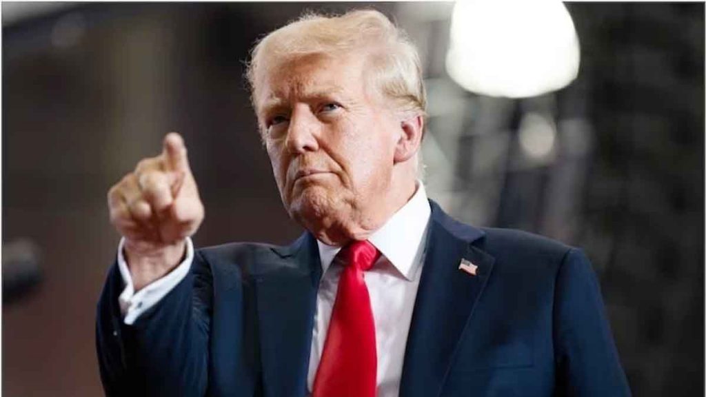 Trump once again turned his back