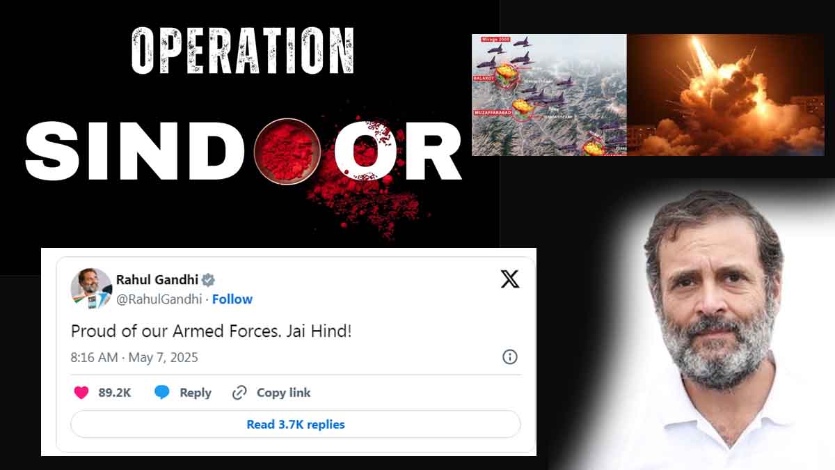 Operation Sindoor: Rahul Gandhi's first post after the air strike in Pakistan was 'Jai Hind...