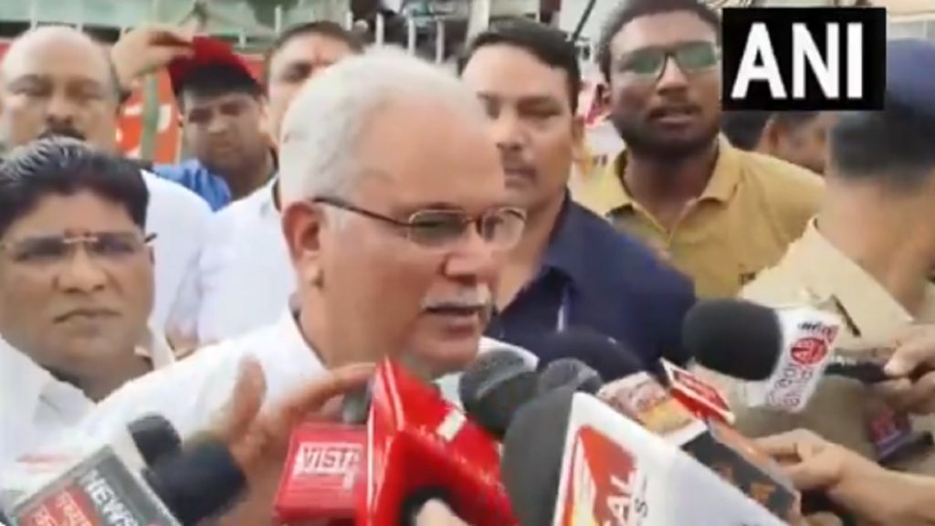 ED came…but Baghel did not waver…! Bhupesh Baghel said – “I will neither break nor bow down, I will fight for the truth”… listen..