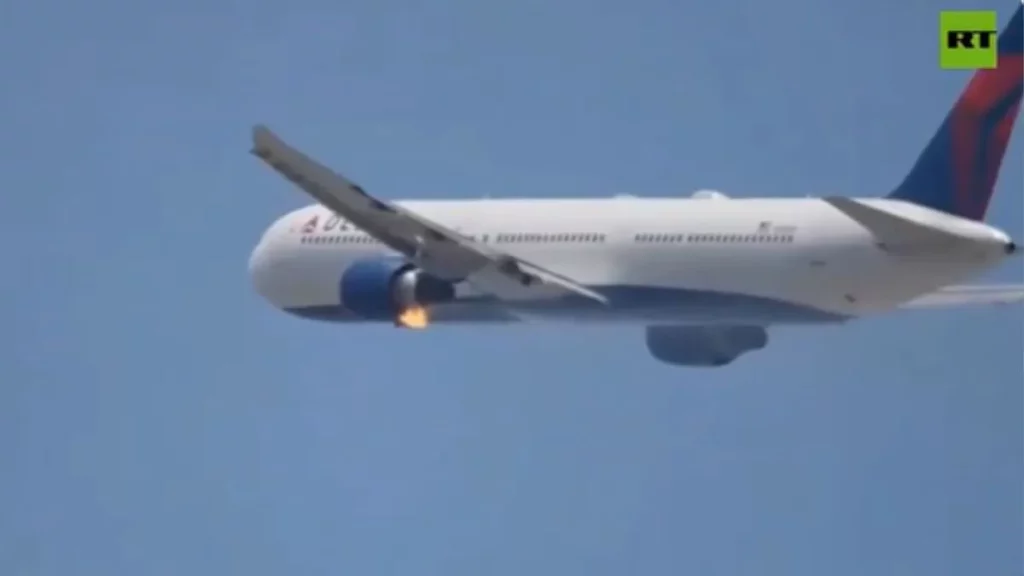 Delta Airlines flight DL-446 caught fire during flight