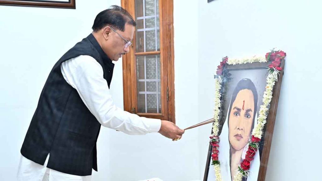 CM Sai paid tribute to the unforgettable contribution of Chhattisgarh's first woman MP Minimata on her death anniversary