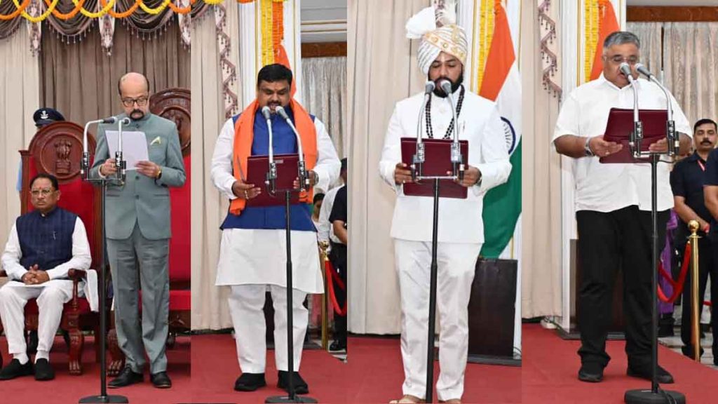 Swearing-in ceremony concluded at Raj Bhavan, Governor administered oath to three ministers