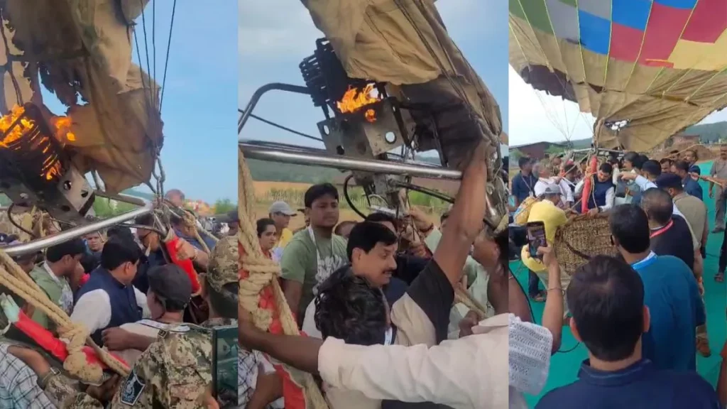 CM Mohan Yadav Hot Air Balloon Fire