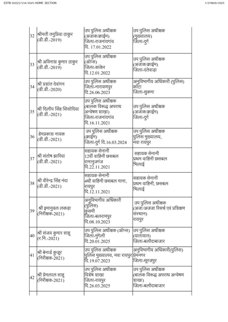State Police Service Transfer 