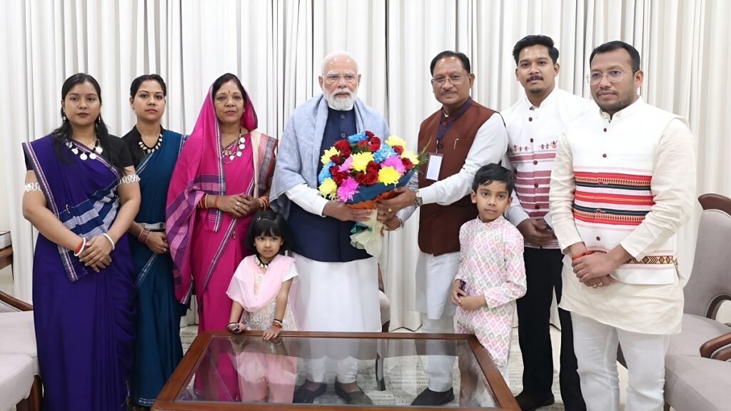 PM Modi Vishnudev Sai Meet