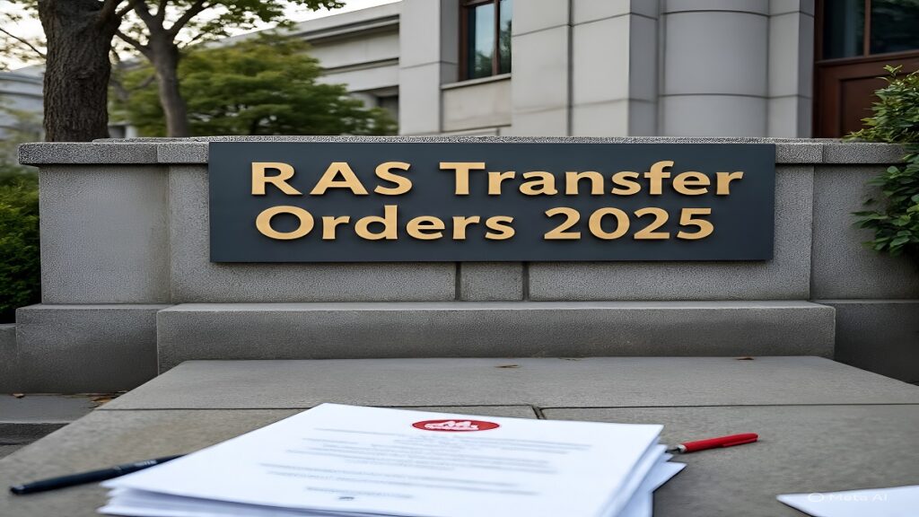RAS Transfer Orders 2025