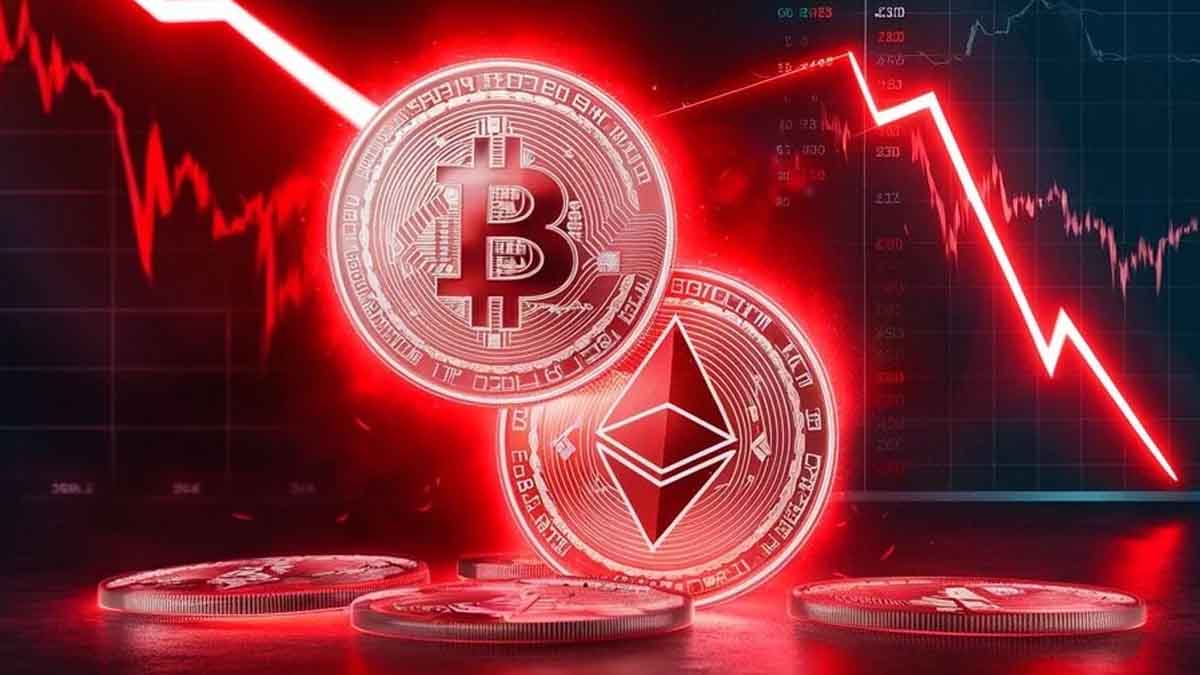 A "quake" in the crypto market! 15 lakh crore rupees wiped out; Bitcoin and Ethereum both fell by more than 5%.