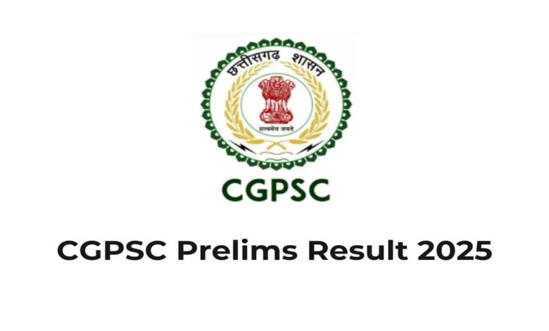 CGPSC Prelims Result 2025