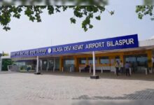 Bilaspur Airport Night Flight