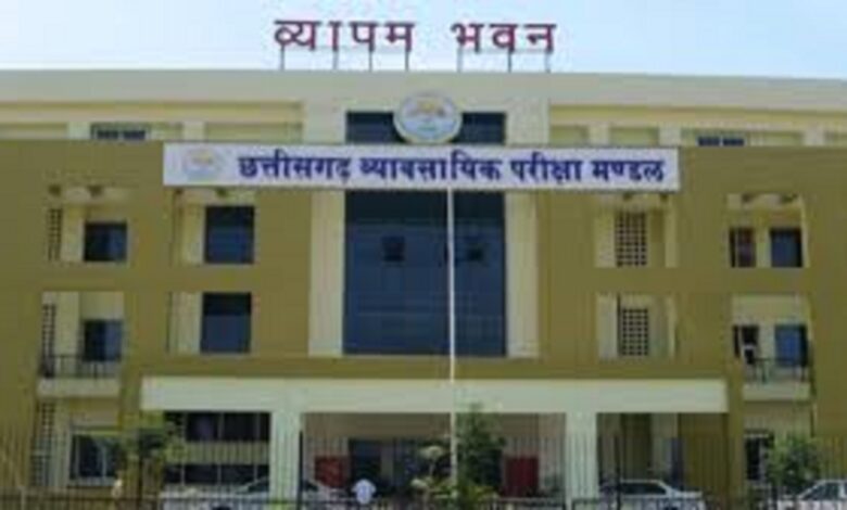 CG Vyapam Exam Time Change