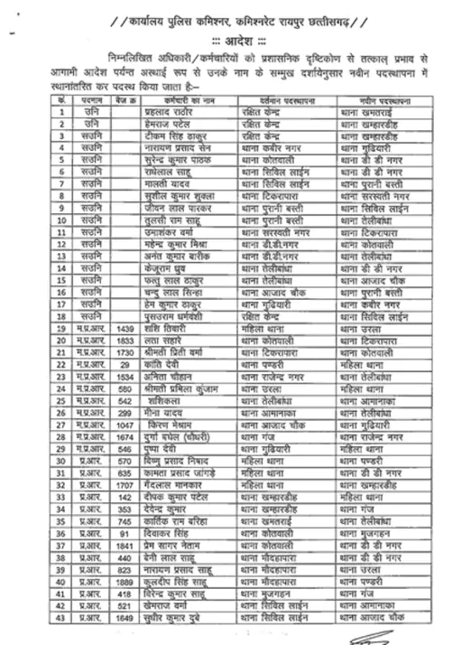 Police Transfer