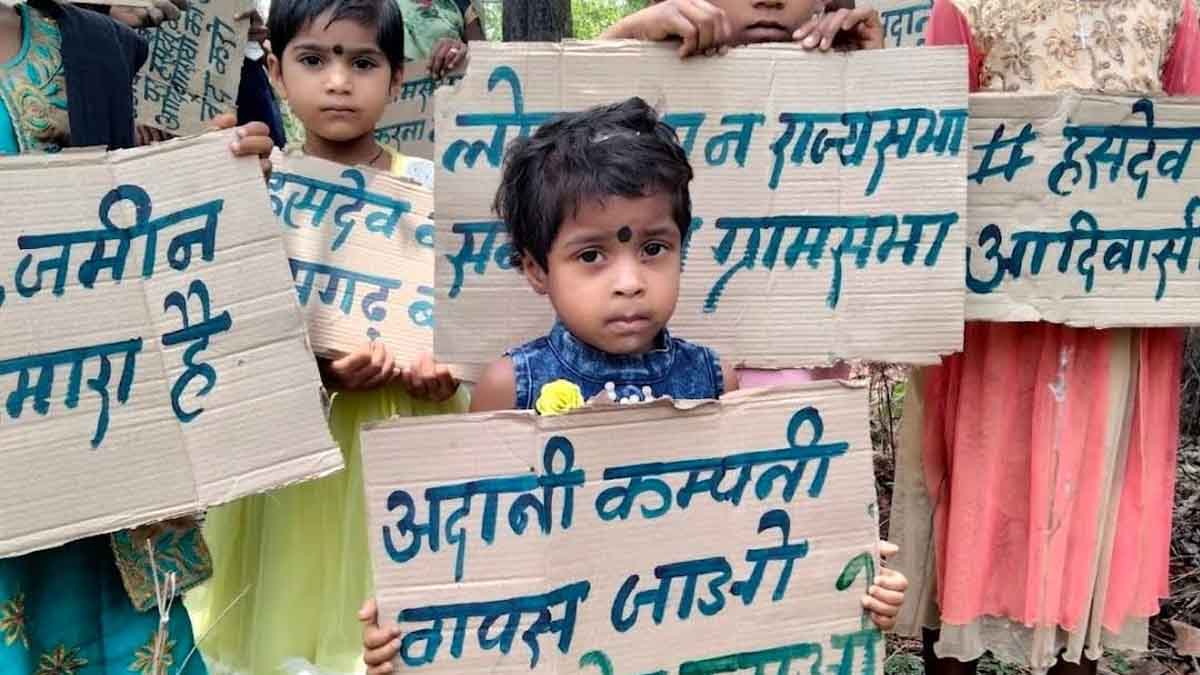 Hasdeo Bachao Andolan, Save Hasdeo forest, Hasdeo Aranya coal mining, Hasdeo forest protest, Parsa coal block, Chhattisgarh environment news,