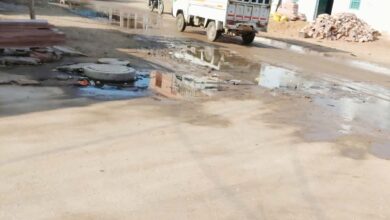 Roads narrowing due to encroachment
