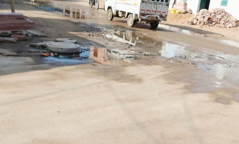 Roads narrowing due to encroachment