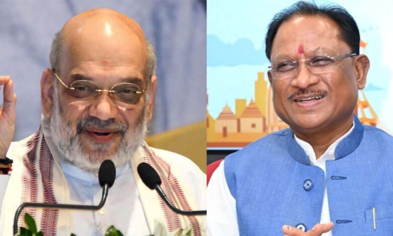 Amit Shah Discussion About Cyclone 'Arnab'With CM Sai