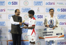 In the 7th match of the Chhattisgarh Hockey League, Mainpat Titans defeated Rajdhani Royals 5-2.