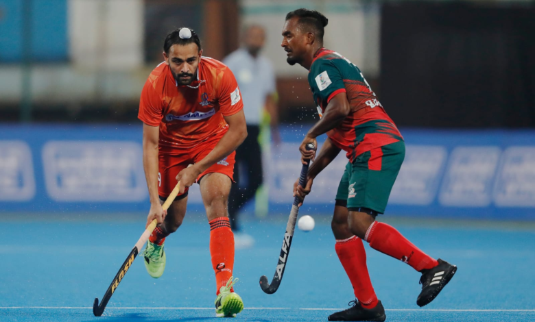 Despite Jaskaran Singh’s five goals, Bailadila Bulls fall short of a win as Sanskardhani Strikers force a 5-5 draw.